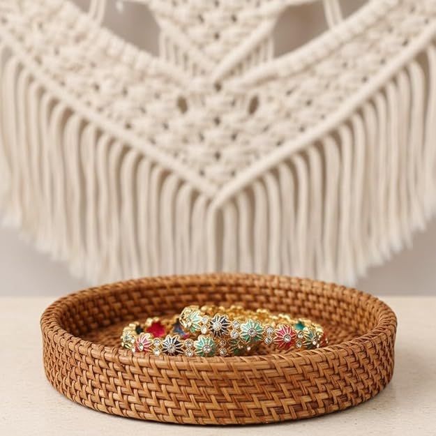 Set of 2 Multicolor Round Resin Ethnic Stylish Bangles