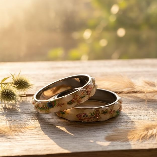 Multicolor Glass Traditional Bangles for Women