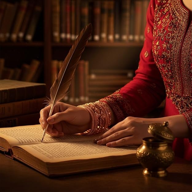 Set of 8 Ethnic Shimmer Rose Gold Bangles for Women