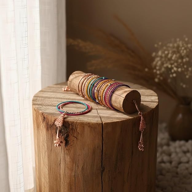 Set of 2 Multicolor Ethnic Stylish Bangles for Women