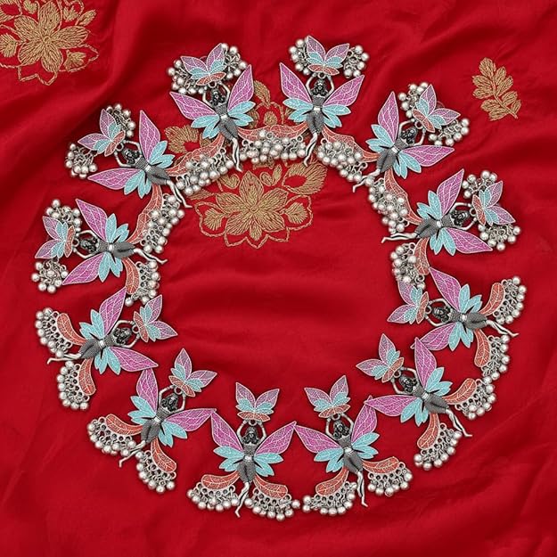 Multicolor Oxidised Fairy Design Dangle Earrings for Women