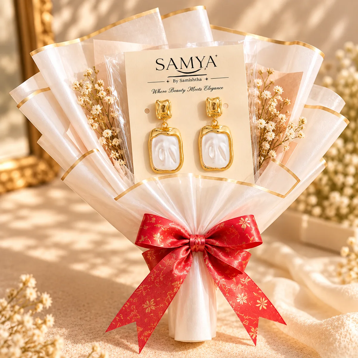 Baroque Pearl Drop Earring Bouquet